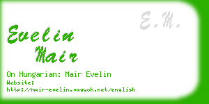 evelin mair business card